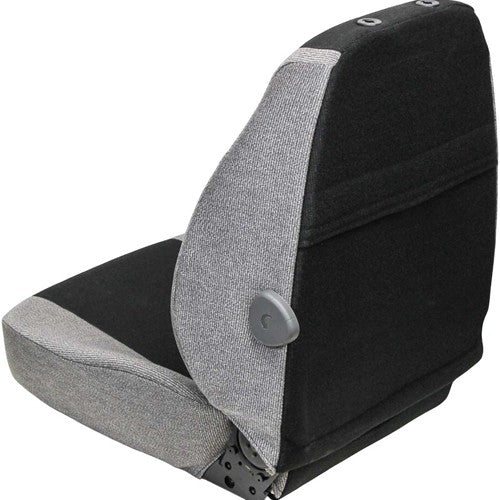 Caterpillar Excavator Seat Assembly - Fits Various Models - Gray Cloth