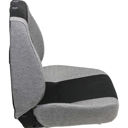 Caterpillar Excavator Seat Assembly - Fits Various Models - Gray Cloth
