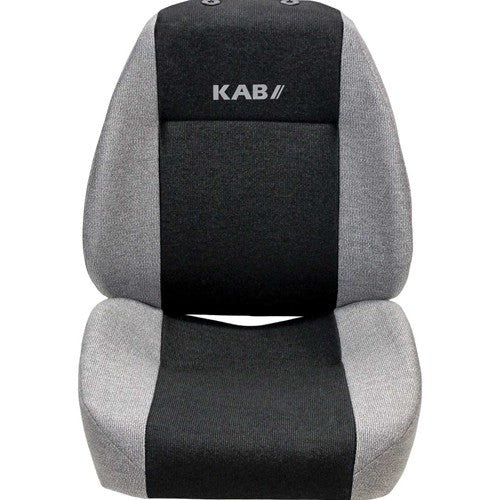 Takeuchi Excavator Replacement Seat Assembly - Fits Various Models - Gray Cloth