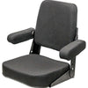 Case Loader/Backhoe Comfort Classic Replacement Seat Assembly - Fits Various Models - Black Cloth