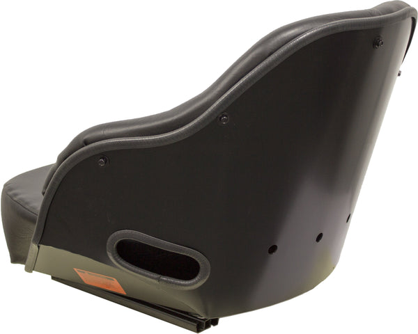 Case Forklift Replacement Seat Assembly - Fits Various Models - Black Vinyl