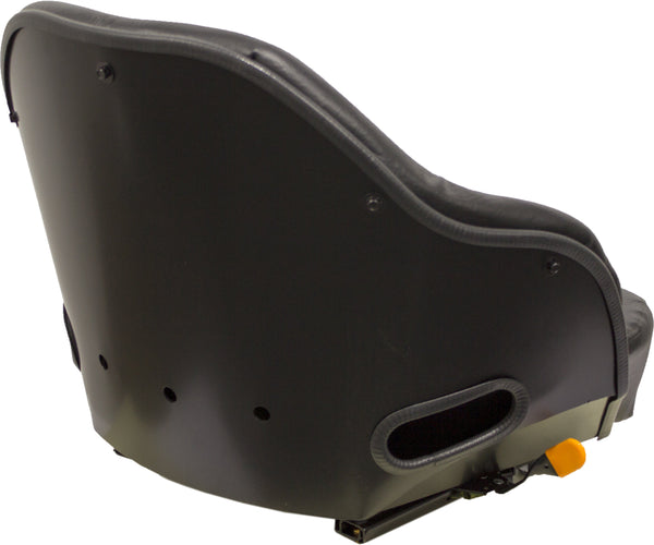 Case Forklift Seat Assembly - Fits Various Models - Black Vinyl