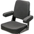 Case Forklift Comfort Classic Replacement Seat Assembly - Fits Various Models - Black Cloth