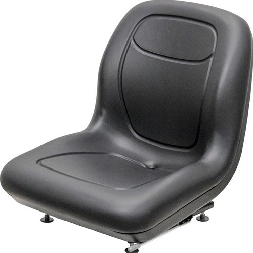 Mustang Skid Steer Replacement Bucket Seat - Fits Various Models - Black Vinyl
