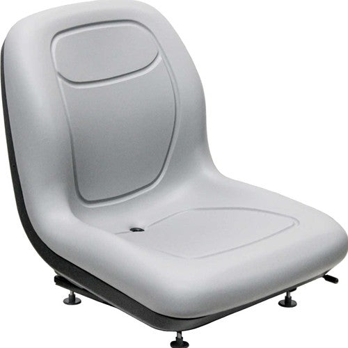 John Deere 35C ZTS Excavator Replacement Bucket Seat - Gray Vinyl