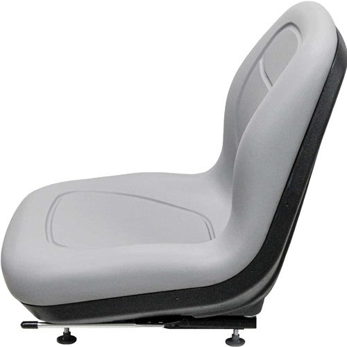 John Deere 210LE Wheel Loader Replacement Bucket Seat - Gray Vinyl