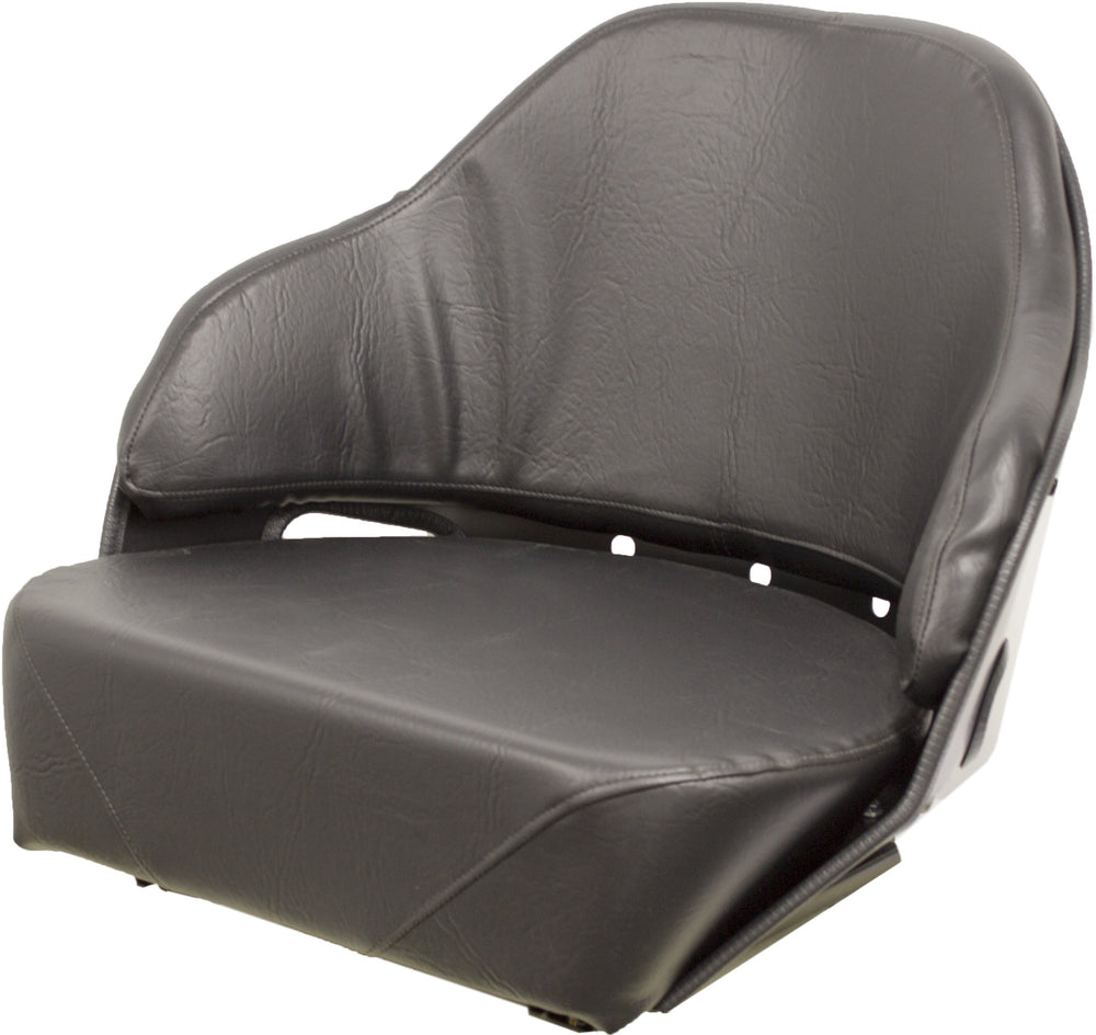 John Deere Scraper Replacement Seat Assembly - Fits Various Models - Black Vinyl