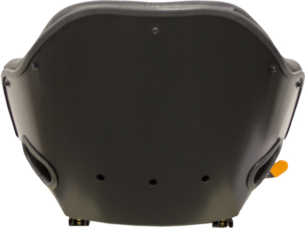 Case Wheel Loader Replacement Seat Assembly - Fits Various Models - Black Vinyl