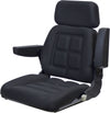 Case Wheel Loader Replacement Seat Assembly - Fits Various Models - Black Cloth