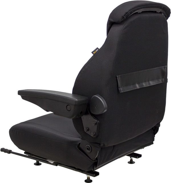 Case Wheel Loader Replacement Seat Assembly - Fits Various Models - Black Cloth