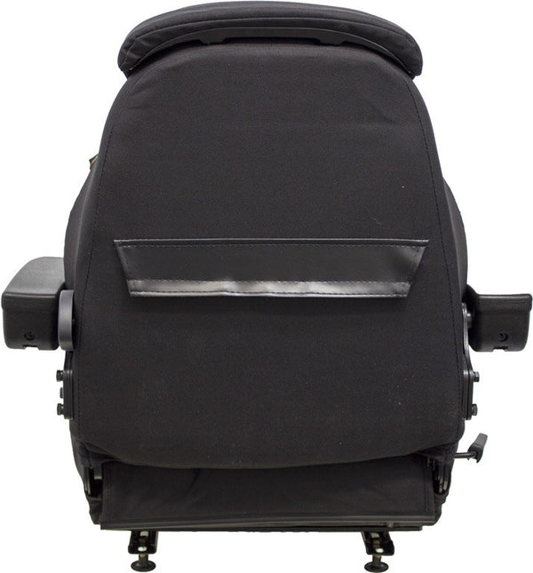 John Deere Loader/Backhoe Seat Assembly - Fits Various Models - Black Cloth