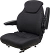 New Holland Loader/Backhoe Replacement Seat Assembly - Fits Various Models - Black Cloth