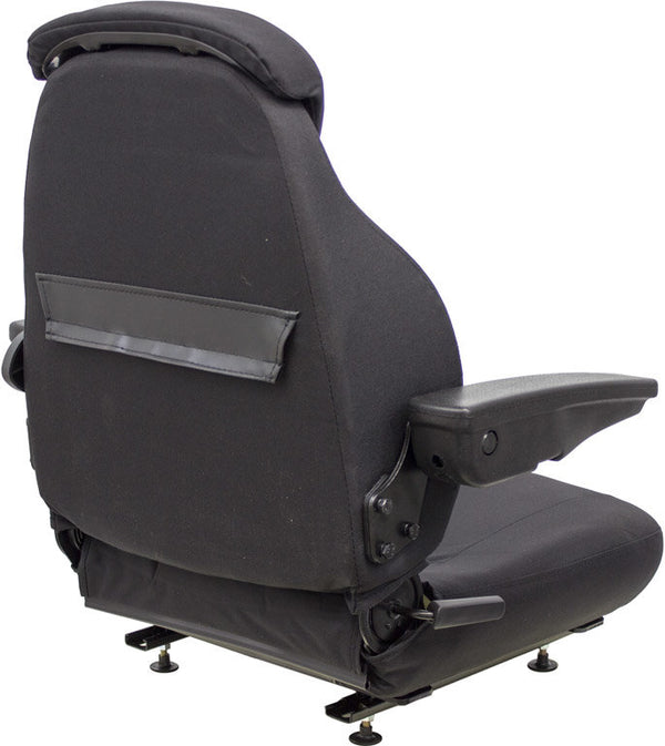 Volvo EC140B Excavator Replacement Seat Assembly - Black Cloth