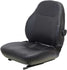 Case Excavator Replacement Seat Assembly - Fits Various Models - Black Vinyl