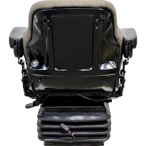 Case Wheel Loader Seat & Air Suspension - Fits Various Models - Brown Cloth