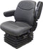 Case Wheel Loader Replacement Seat & Air Suspension - Fits Various Models - Gray Cloth