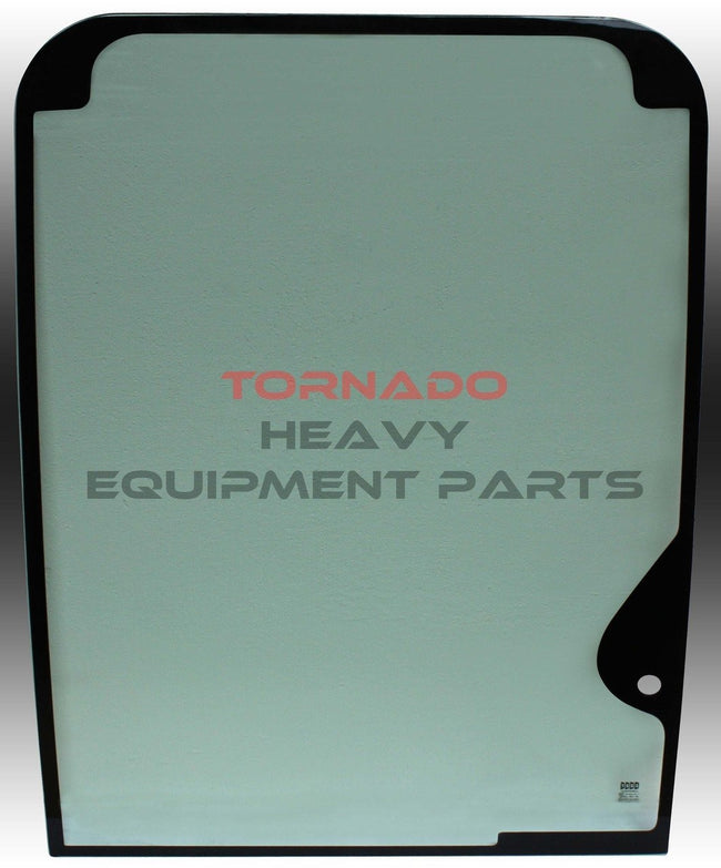 Hitachi 4651653 Zaxis Series Excavator Front Upper Windshield w/Wiper Motor  Hole Cab Glass