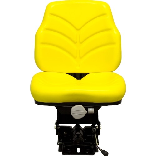 John Deere 5000 Series Utility Tractor Replacement Utility Suspension Seat Assembly - Fits Various Models - Yellow Vinyl