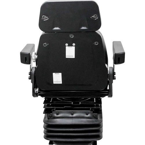 Case 90-94 Series Tractor Replacement Seat & Mechanical Suspension - Fits Various Models - Black Vinyl