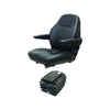 Case 930-1030 Series Tractor Replacement Seat & Air Suspension - Fits Various Models - Black Vinyl