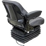 Case IH 71-89 Series Magnum/Steiger 9200-9300 Series Tractor Replacement Seat & Air Suspension - Fits Various Models - Gray Cloth