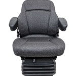 Case IH 71-89 Series Magnum/Steiger 9200-9300 Series Tractor Replacement Seat & Air Suspension - Fits Various Models - Gray Cloth