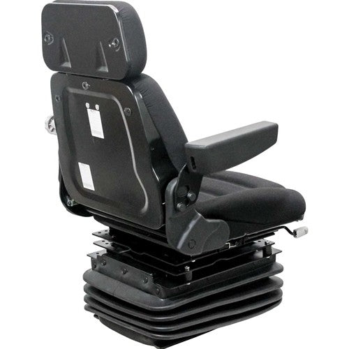 Case IH 71 Series Magnum Tractor Seat & Mechanical Suspension - Fits Various Models - Black Cloth