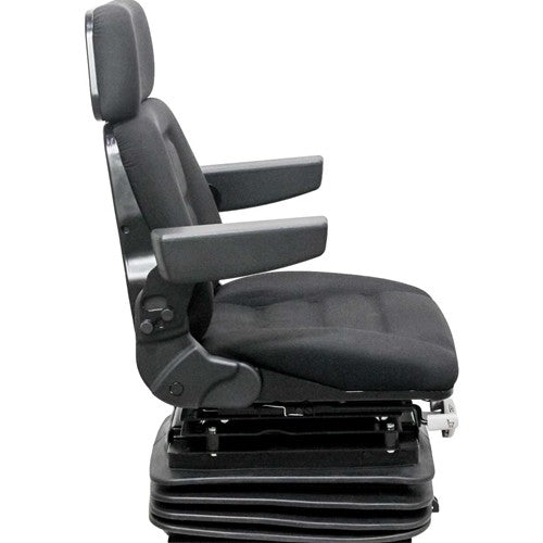 Case IH 71 Series Magnum Tractor Seat & Mechanical Suspension - Fits Various Models - Black Cloth