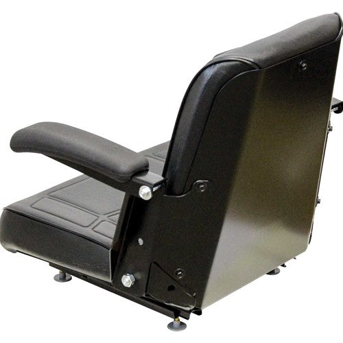 Brose RJ350 Sweeper Seat Assembly - Black Vinyl
