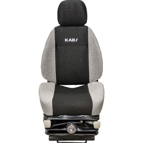Case Articulated Dump Truck Seat & Mechanical Suspension - Fits Various Models - Gray Cloth