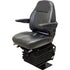 Case 580 Series Loader/Backhoe Replacement Seat & Mechanical Suspension w/Arms - Fits Various Models - Black Vinyl