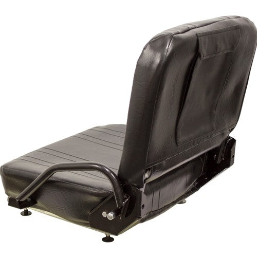 Caterpillar Forklift Replacement Seat Assembly - Fits Various Models - Black Vinyl