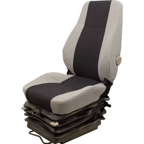 Caterpillar Scraper Replacement Seat & Air Suspension (24V) - Fits Various Models - Gray Cloth