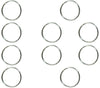 1.5" - 1 1/2" Heavy Duty Split Key Ring, Nickel Plated - USA (10 PACK)