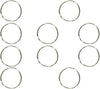 1.75" - 1 3/4" Heavy Duty Split Key Ring, Nickel Plated - USA (10 PACK)